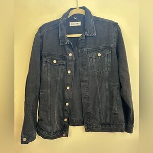 DL1961 Black Denim Jacket size L